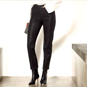 Good American- Black Coated Good Classic Jean size 25